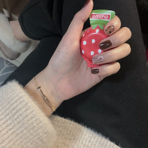 QUAMER smiley face bracelet ins niche design light luxury 2025 new style women's 18K gold-plated smile T-shaped fashion gold smile bracelet