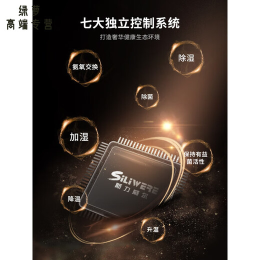 GIOIO German imported quality high-end cigar cabinet constant temperature and humidity household cigar cabinet mini cigar cabinet solid wood cigar cabinet American red oak 1800H all solid wood cigar cabinet 1L