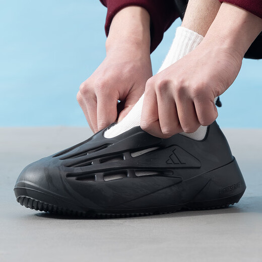 阿迪达斯 （adidas）休闲鞋男2025年夏季LIGHTBLAZE MOC一脚蹬凉鞋轻便舒适透气运动鞋 JH7039/黑色 46