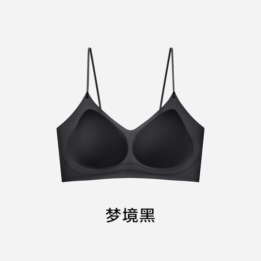 Herbal primary color underwear for women with small breasts, push-up, non-wired camellia fragrance bra, Dreamland Black M 90-110Jin Jin is equal to 0.5kg