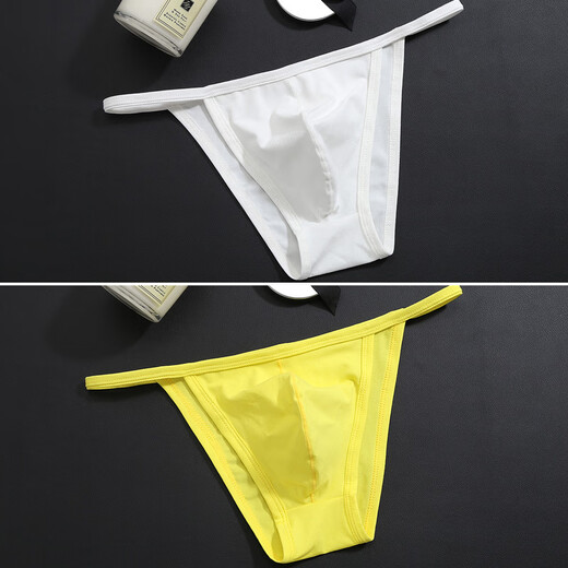 Men's gay thong cotton men's thong low waist sexy sexy wholesale black M