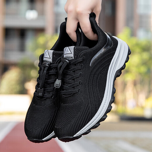 Foot Lijian Dad Foot Lijian zapatos para personas mayores otoño e invierno para hombres 484950 zapatos para caminar antideslizantes de talla grande zapatos casuales transpirables ligeros para papá 723 gris oscuro 47