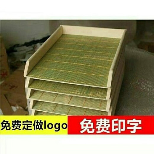 An Junsheng Bamboo Wooden Dumpling Wonton Storage Box Rectangular Bamboo Dumpling Tray Stackable Dumpling House Freezer Special Length 25 Width 20 Height 4.5 cm Bamboo