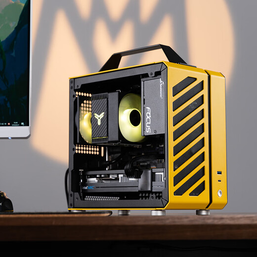 Sugar Cube Mechanical Master AMD R5 5500/5600GT/RTX5060/5060ti graphics card desktop black myth Wukong game e-sports office live broadcast portable small host configuration three丨5600丨RTX5060丨16G/1T