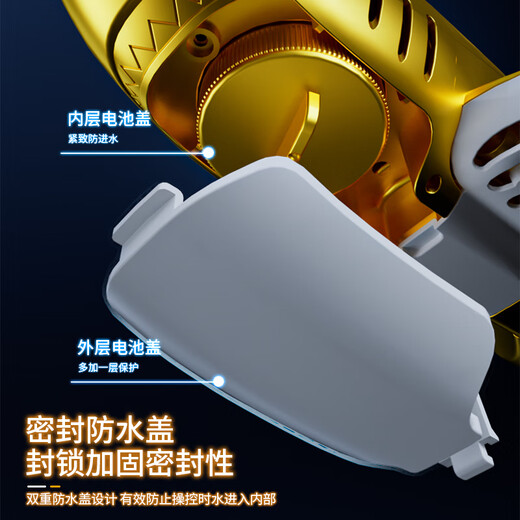 ZNMW遥控喷水鲨鱼防水可充电仿真摇摆高速潜水艇遥控船儿童玩具礼物 巨齿鲨-蓝色(仿真游动+套防水+36 尊享版4组电池+备用螺旋桨[玩坏