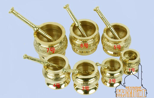 Pakistani copper garlic press garlic press medium pounding jar masher grinding jar multiple specifications No. 1