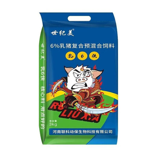 Piglet nursery feed 6% premix core feed for pigs, good palatability, fast weight gain, mixed feed additive for pigs, 6% core feed for suckling pigs, 1 bag, 6 Jin Jin is equal to 0.5 kg