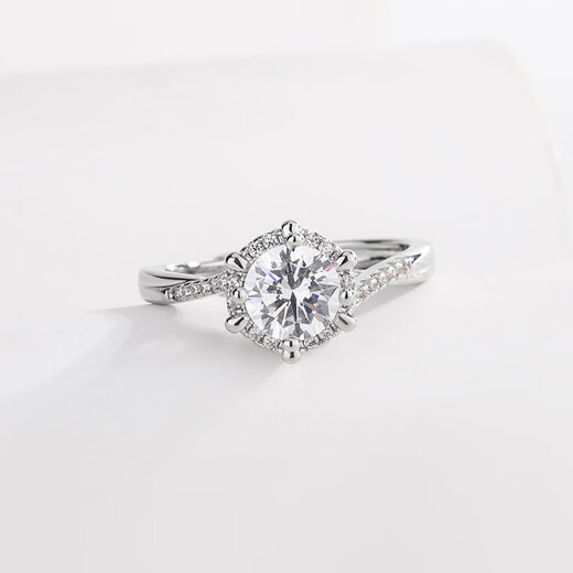 Jingxiang simulated fake diamond ring for a couple, wedding ring, live mouth, adjustable ring, proposal, wedding ceremony, wedding ceremony props, beloved star woven style couple ring, free ring box, live mouth/adjustable size