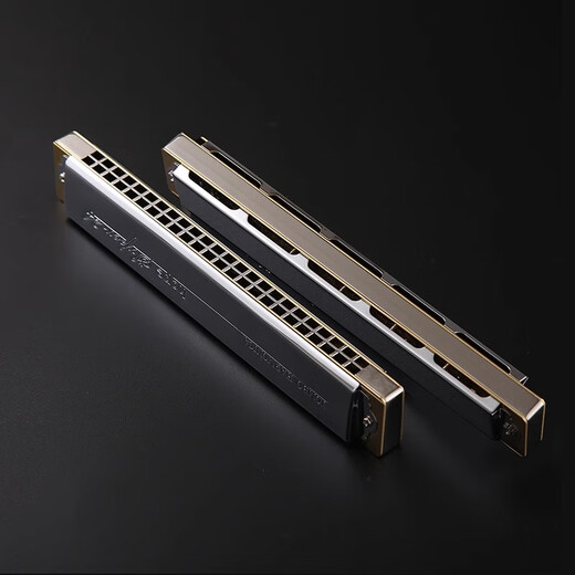 Tombo Tongbao Harmonic 6624s Sammlung All Metal Copper Grid Modell 24 Loch Polyphonische Erwachsene professionelle Leistungsinstrument Geschenk 24 Loch Polyphonische A-Tune [Metallgitter]