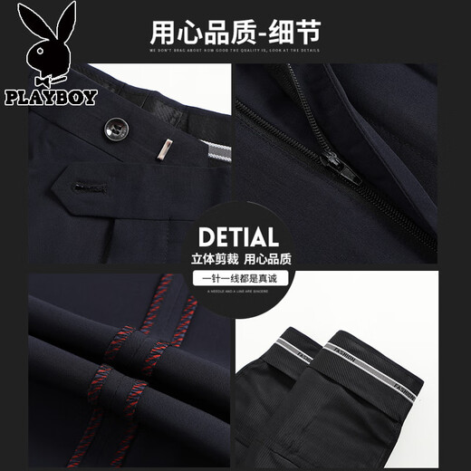 花花公子高档桑蚕丝免烫西裤男夏季垂感薄款男士休闲裤中老年爸爸西装裤子 LD6621#富贵灰 38 腰围3尺