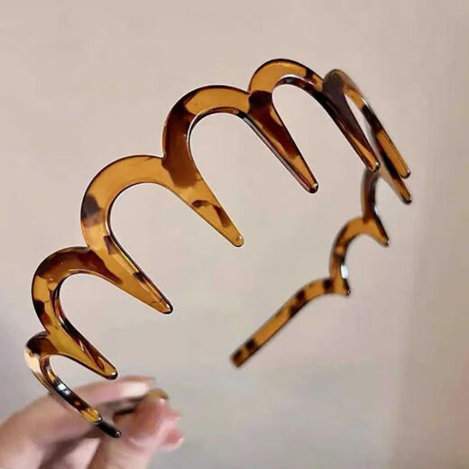 Gu Nai 2025 New Wave Hair Hoop Women's Broken Hair Sports Hairpin Resin High Skull Versatile Unisex Hair Pressure Headband