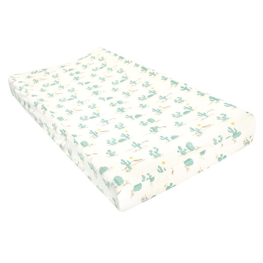 HUDSON BABYHudson Baby unisex baby changing pad cover, desert cactus, one size fits all