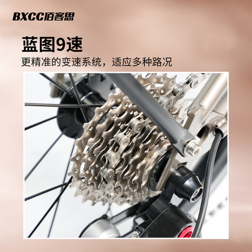 SMVP imported original German Xiaobu folding bicycle BXCC Baikesi RC9 youth version domestic Xiaobu blueprint change titanium silver gray 16 inches 16 inches