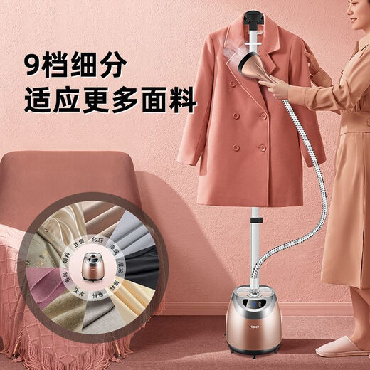 Haier hanging ironing machine for home vertical high power ironing machine for handheld steam ironing clothing store special Champagne gold vertical hanging ironing machine
