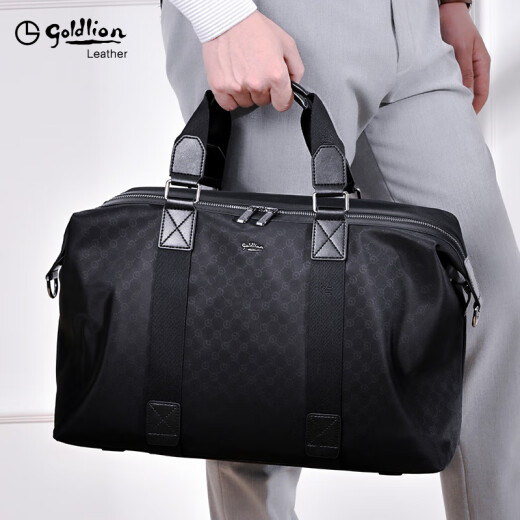 Jinlilai Travel Bag Men's 2025 New Gym Gym Bag Business Travel Bag Bolgage Luggage Bolsa deportiva La bolsa de natación de gran capacidad se puede cubrir con la caja del tranvía [producto auténtico oficial] impermeable y resistente al desgaste 22L450*250*200 mm