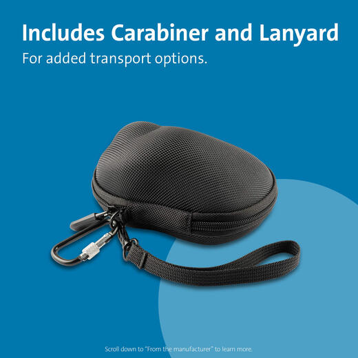 肯辛通（Kensington） 轨迹球硬壳保护套 USB无线连接 防水防震防尘 聚酯纤维 便携收纳 黑色 适配Orbit Fusion轨迹球