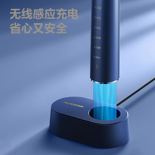 FLYCO Electric Toothbrush Adult Sonic Toothbrush Men and Women Couple Gift Box Automatic Toothbrush Holiday Limited Gift Set Sapphire Blue