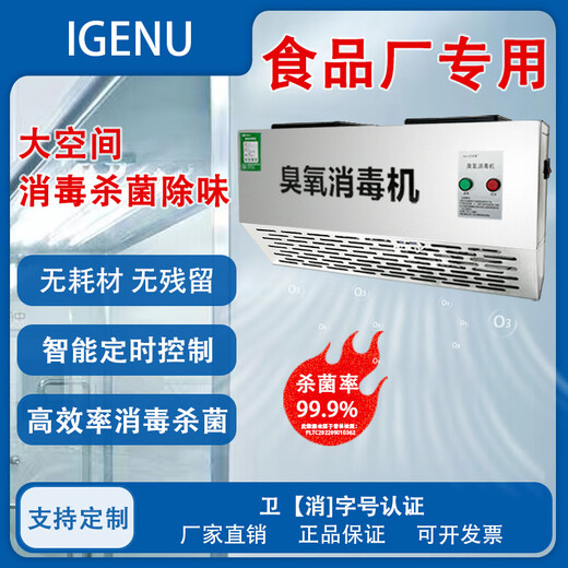 IGENU wall-mounted ozone generator industrial commercial disinfection machine food factory breeding farm garbage room laboratory hospital school canteen restaurant kitchen sterilization and odor removal 5g/h upgraded intelligent timing