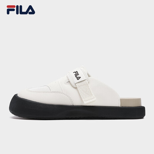 FILA 斐乐官方拖鞋女鞋休闲勃肯鞋2025夏季新款元气拖鞋潮流凉拖鞋 豆腐白-TF 38