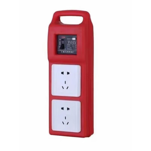 Construction site mobile suitcase 220v five-hole 10A16A leakage socket open three-core industrial plug 380v 4-core 32A new eight-bit waterproof five-hole one control and one protection