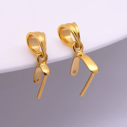 DL 1998 Fat Donglai same style discount head 18k gold gold store same style gold plated melon seeds thickened version live mouth pendant buckle Jade Buddha male double copper coin melon seed buckle