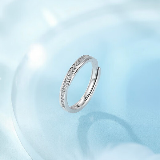 Saturday Fortune (ZLF) S925 silver jewelry ring for women with starry personality, simple ins style silver jewelry, living ring