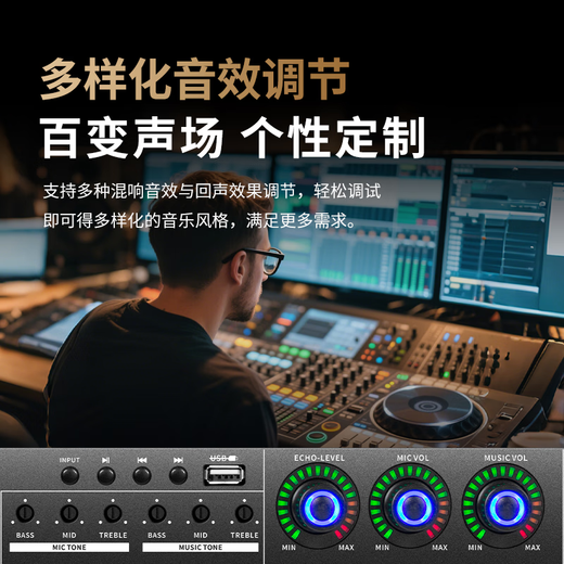 Melody DSP8100 professional audio pre-amp effector audio processor fever-grade karaoke microphone reverberation karaoke home anti-howling equalizer feedback suppressor DSP8100 exclusive version effector (including cable)