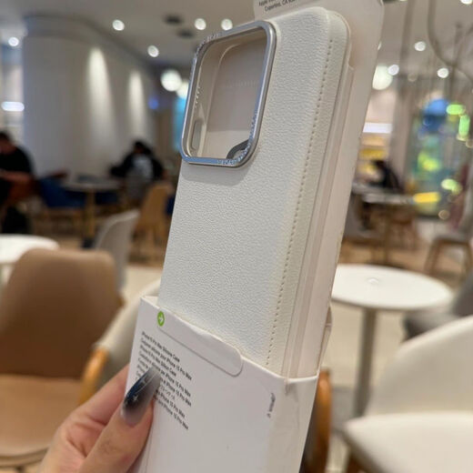 Yuning ins style suitable for Xiaomi 14 mobile phone case with lychee texture Xiaomi 15pro anti-fingerprint new 14ultra simple 13 men and women 15 plain leather texture 13 Pro anti-fall protective cover elegant white lychee texture Xiaomi 14