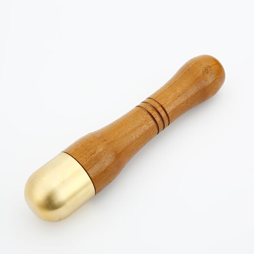 CLCEY Cantonese-style copper cup, solid brass medicine jar, garlic pounder, Chinese medicine pounder, medicine mortar, medicine jar, mortar, Cantonese-style copper cup, medium size