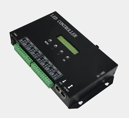 Suitable for full-color fantasy DMX512 light strip controller bar KTV private room four-port eight-port console programmable H807sa eight-port 512 can be offline