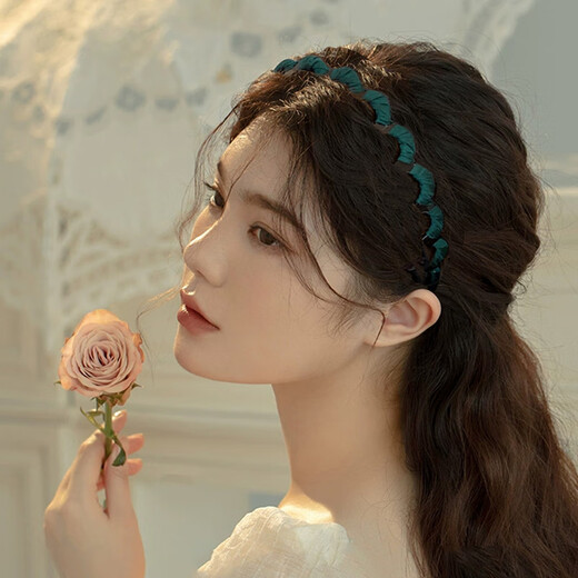 Xiangwan hairband with toothed wavy hairband for women with bangs and broken hair hairpins for women with high skull hairpins, hairbands, hair accessories gifts