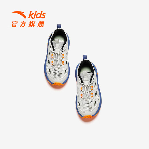 Anta children's sandals, boys' shoes, new summer products, outdoor hiking beach shoes, frame sneakers, digital fog gray-3 28