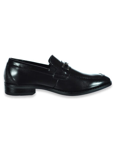 Stacy Adams Boys Kaylor Slip-on Loafers, Black Black 2.5 Big Kid