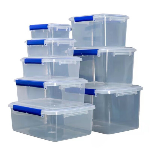 
JPHZNB large sealed fresh-keeping box with lid hotel kitchen frozen food storage plastic box, high-end 9928 press cover single piece