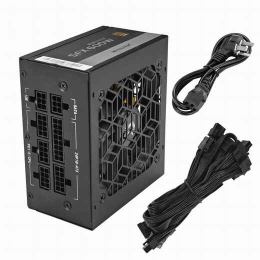 鱼巢（metalfish）SFX电源额定500W全模组白色持续600W峰值750W铜牌ITX迷你小机箱电源 SFX600W全模组黑【铜牌认证 质保5年】