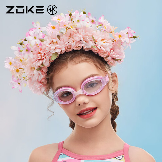 洲克（ZOKE）儿童平光泳镜高清防水防雾护目镜舒适游泳潜水泳镜623502101-7
