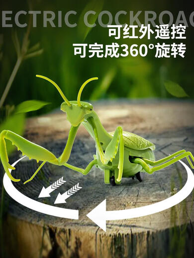 
Xiaoyan Remote Control Mantis Electric Simulation Toy Douyin Prank Artifact Cockroach Boys Moving Spider Crawling Small Animal Classic Version - Remote Control Ladybug Red Model 9922 Official Standard