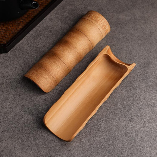 Fat Donglai's same style supermarket tea cup made of bamboo tea, lotus bamboo knot, tea shovel, teaspoon Liujunzi accessories tea, carbonized green tea