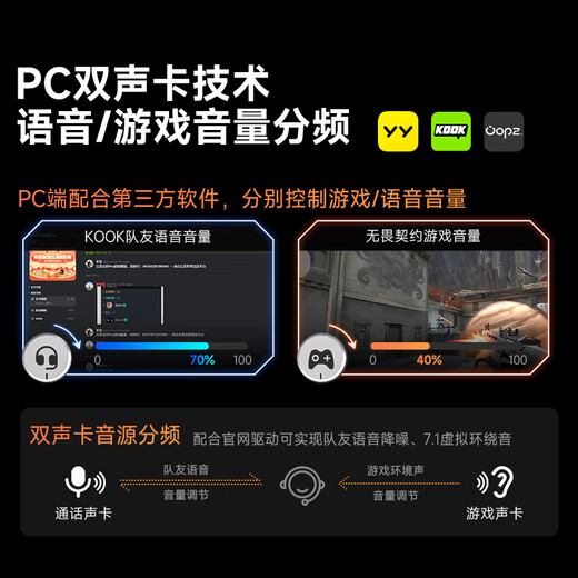 Siberia (XIBERIA) Best-selling S21MAX Dual Sound Card Intelligent Control Gaming Headset Computer Headset Headset E-Sports Headset Wire Control USB7.1 Sound Effect Iron Silver Gray