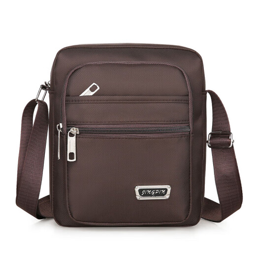 Xiaomi Herrenbeutel Casual Recond Bag Oxford Stoff kleiner Rucksack Herrenbeutel Casual Crossbody Bag Canvas Tasche Tragbarer Geschäftstrend [si la la grundlegender Stil]+[YZ3519 Dark Brown]