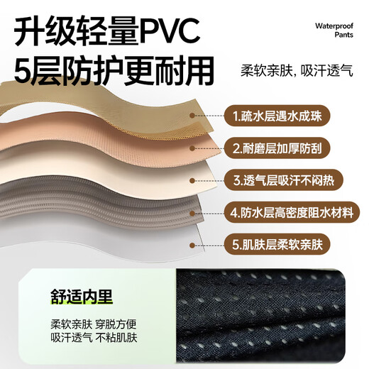 Mondorf waders, wading pants, sea suits, full-body waterproof fish pants, rain pants, lower body men's leather pants, jumpsuits, fishing pants, thickened, thickened 100 silk, fashionable khaki half, size 42, ultra-thick tendon sole shoes, shipped from Beijing warehouse