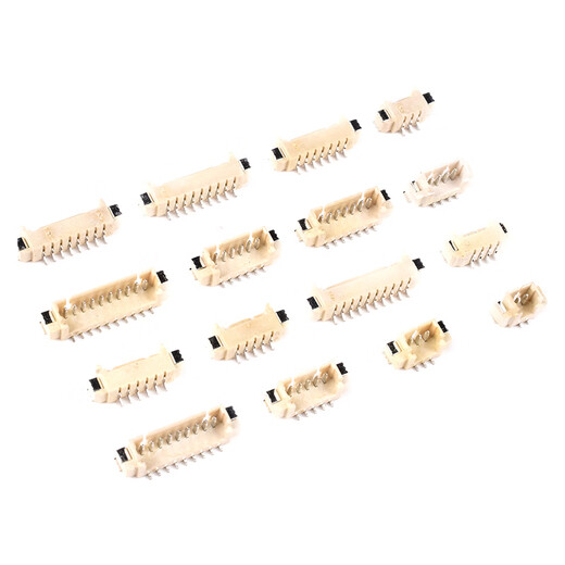 Zejie MX1.25mm pitch patch socket horizontal vertical patch 2/3/4/5/6/7/8/9/10P connector horizontal patch 2P (10 pieces)
