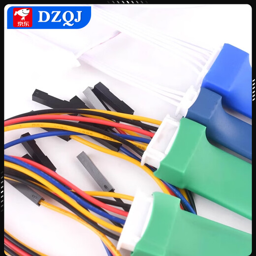 2.54mm 2.0mm program burning test pin spring pin probe STC STM32 ARM microcontroller programming 2.0 pitch 6p diamond head probe with DuPont terminal line