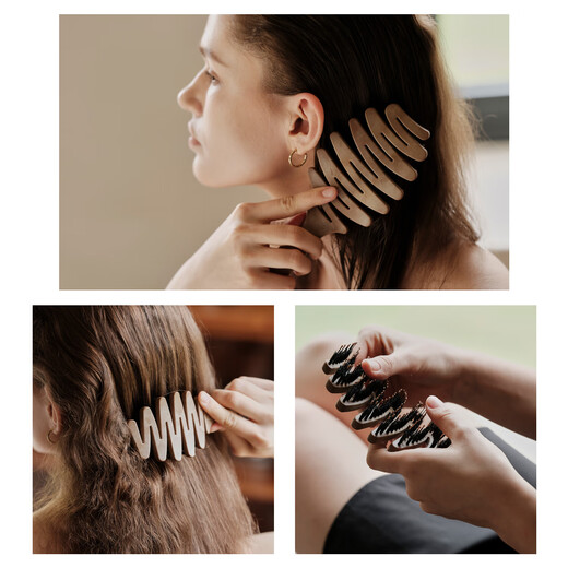 KRRAMEL comb gift box Valentine's Day gift for women bristle comb air cushion comb massage hair care birthday gift medium pine cone