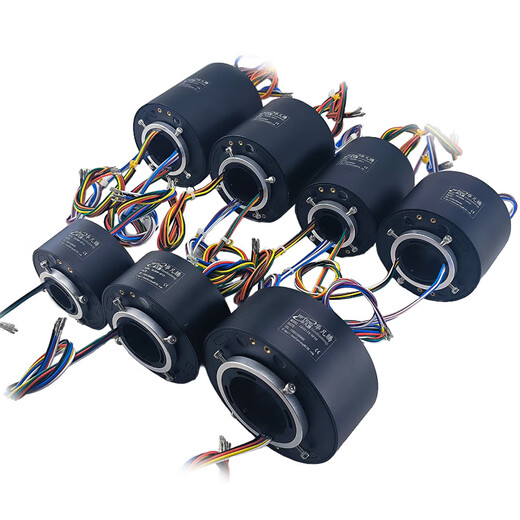 Kezhitu conductive slip ring 360 degrees hollow rotary connection 6 12 route 5A10A high-speed electric slip ring through hole conductive slip ring GK2249-2P02 [2 path 2A mid-hole 22/outer