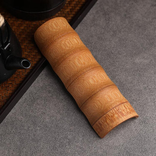 Fat Donglai's same style supermarket tea cup made of bamboo tea, lotus bamboo knot, tea shovel, teaspoon Liujunzi accessories tea, carbonized green tea