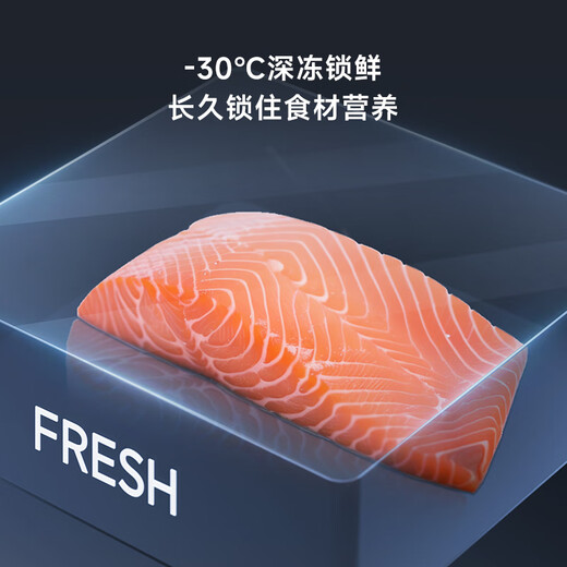 MINIJ retro 508L French multi-door refrigerator dual frequency conversion air-cooled frost-free dry and wet storage three-speed variable temperature double door low noise ultra-thin embedded 508L | automatic ice making model | mint green