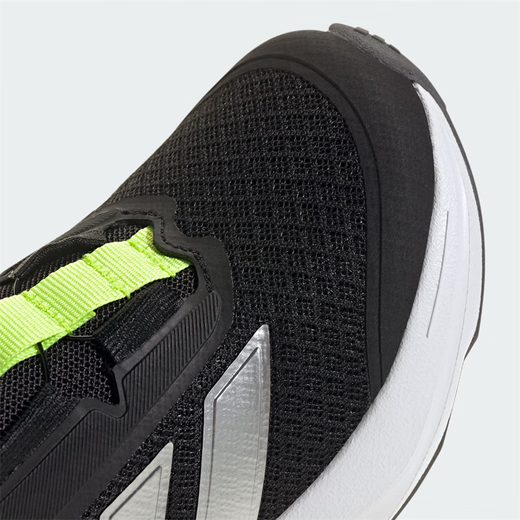 ADIDAS阿迪达斯 童鞋25春季新款男女大小童经典旋转按钮运动休闲鞋 JI1694  黑色/金属银亮/柠檬黄 31.5 适合脚长19cm