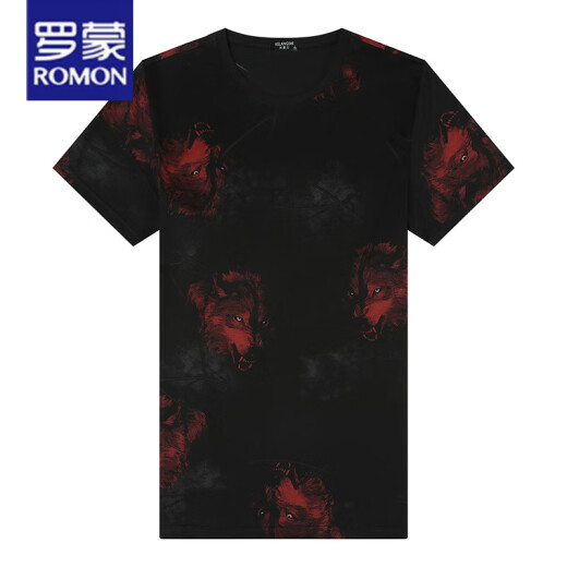 Camiseta de Romon Summer de manga corta para hombres NUEVA Camiseta redonda de cuello redondo de cuello