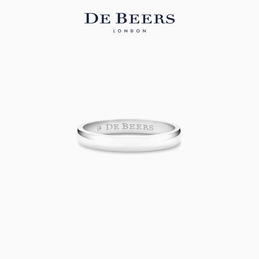 DE BEERS DB Classic platinum ring wedding ring 3mm platinum ring 3mm 60